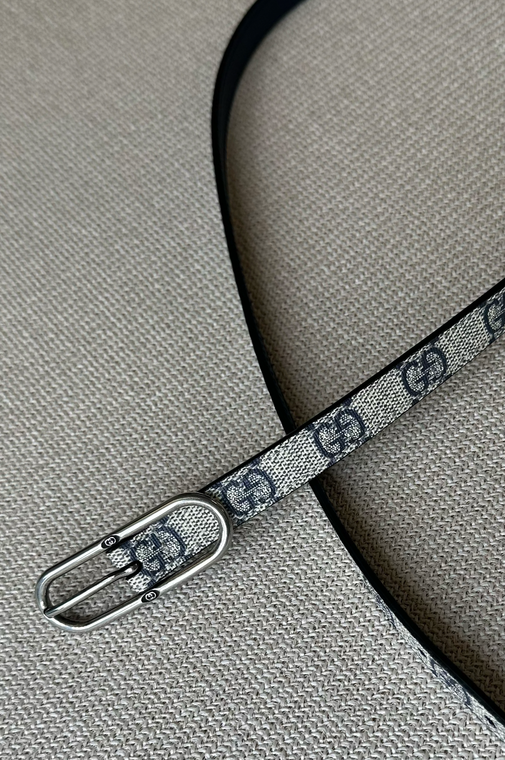 GUCCI Jackie 1961 Thin Belt Supreme Canvas