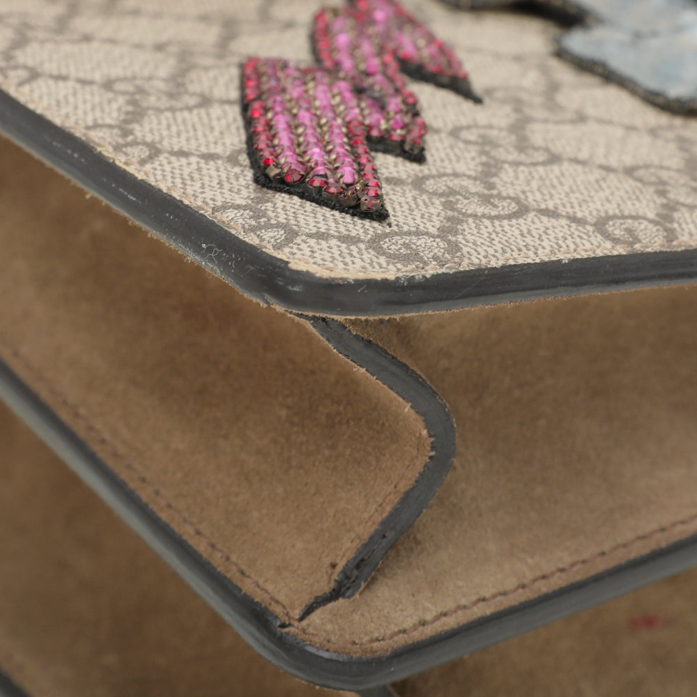 Gucci Ebony Dionysus Sequins Lips Lightning Bag