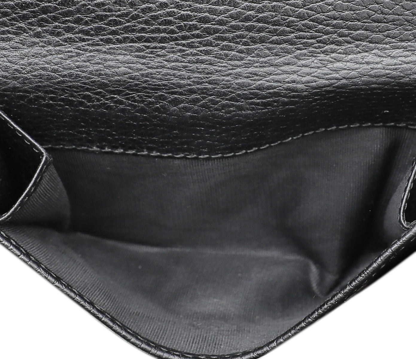 Gucci Black GG Fremch Flap Wallet
