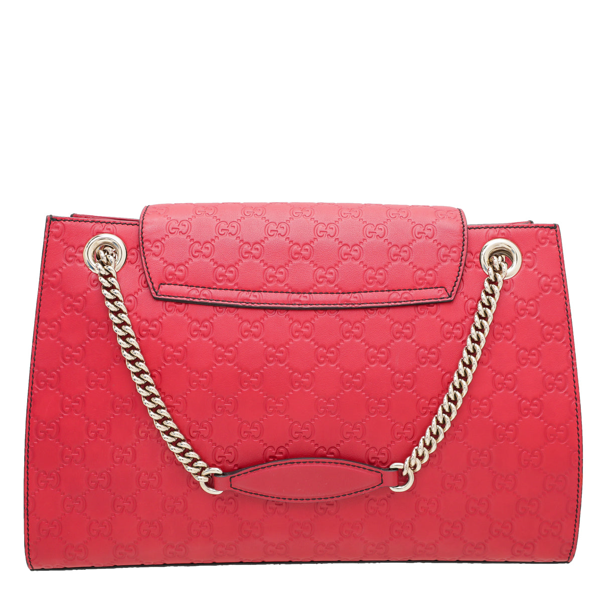 Gucci Red GG Guccissima Emily Large Bag
