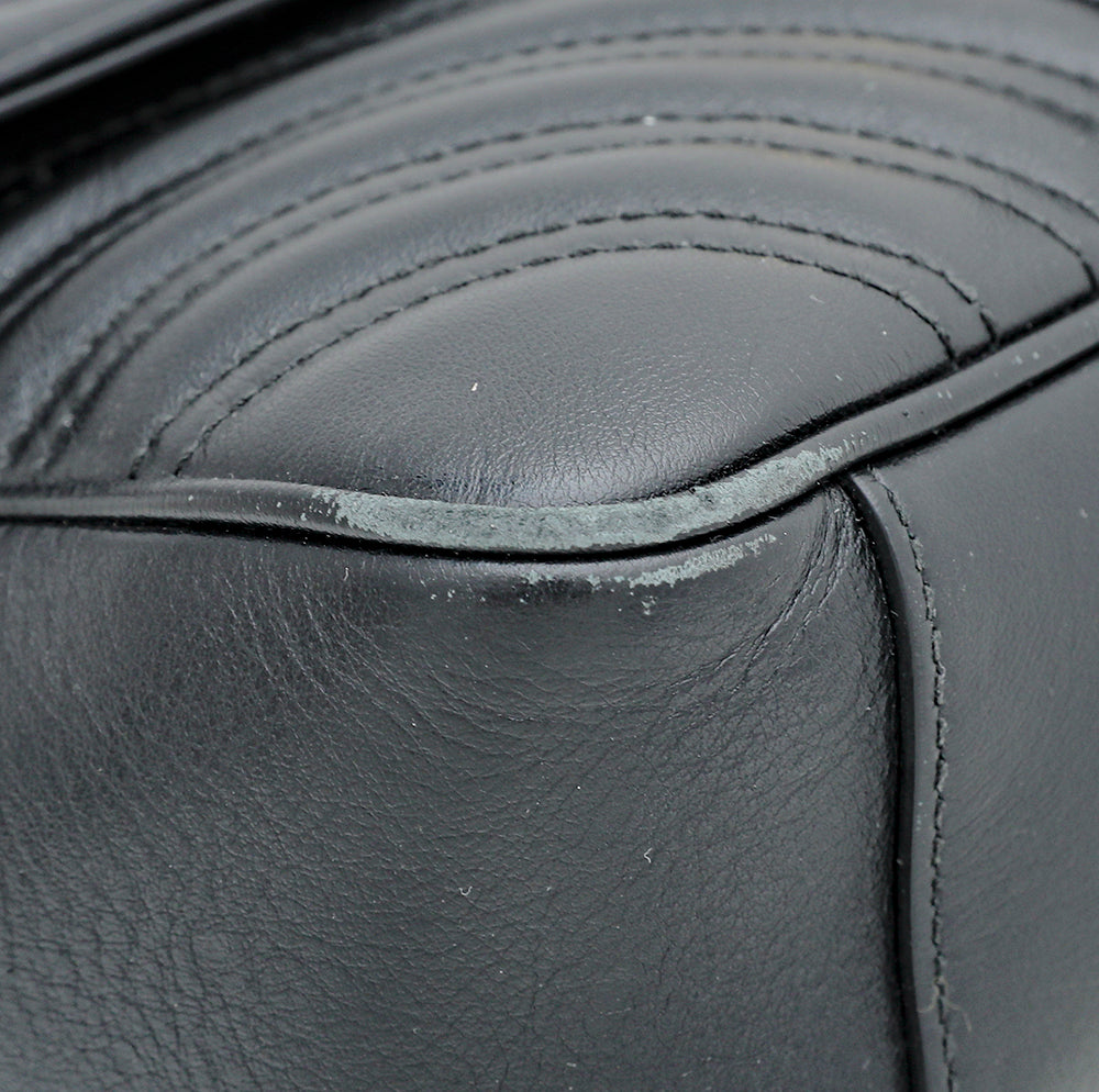 Gucci Black GG Marmont Matelasse Small Bag