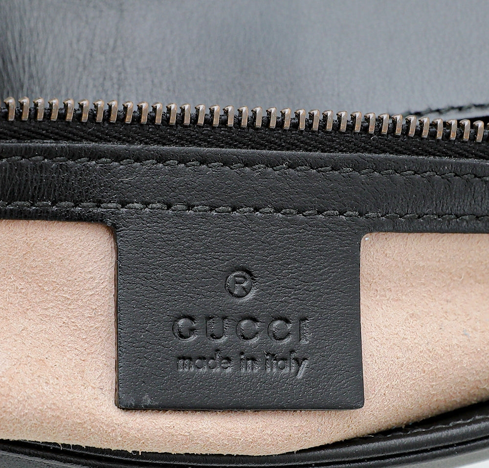 Gucci Black GG Marmont Matelasse Small Bag
