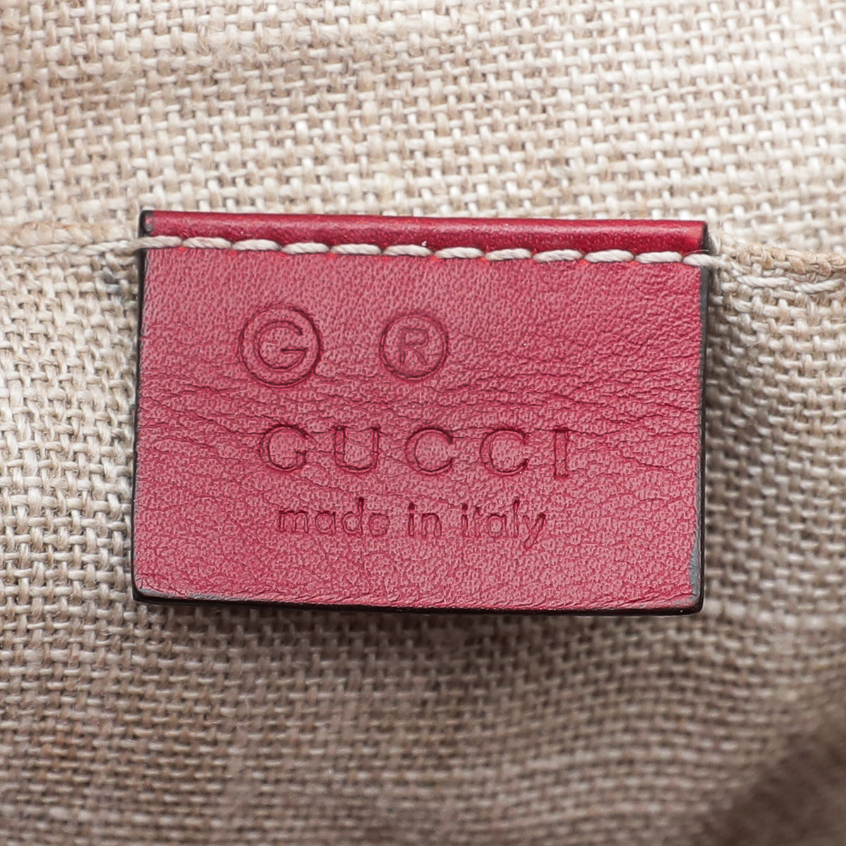 Gucci Red GG Microguccissima Bag