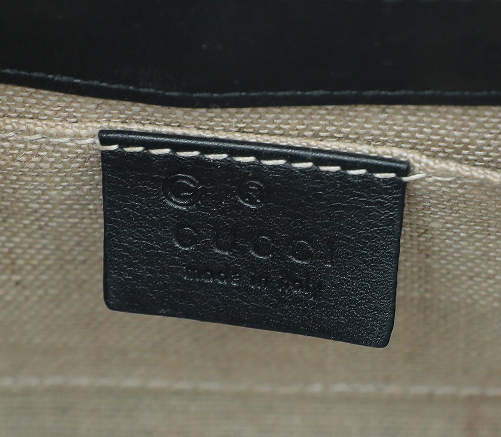 Gucci Black GG Microguccissima Emily Bag