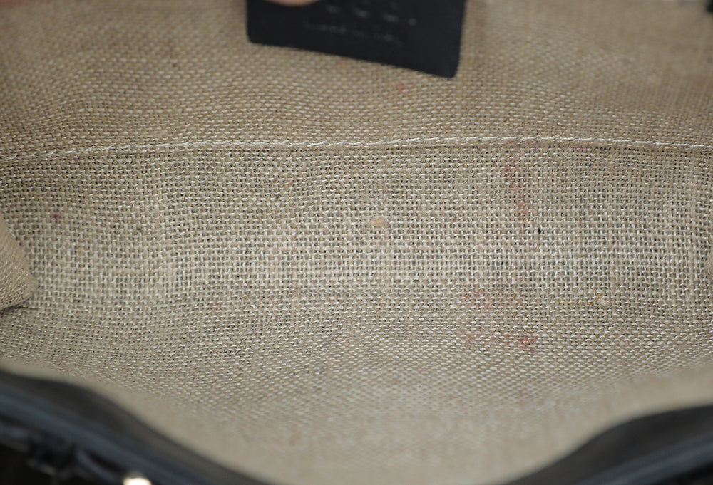 Gucci Black GG Microguccissima Emily Bag