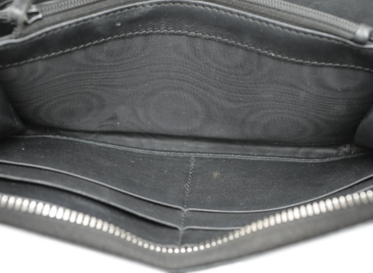 Gucci Bicolor GG Supreme Arabesque Zip Wallet