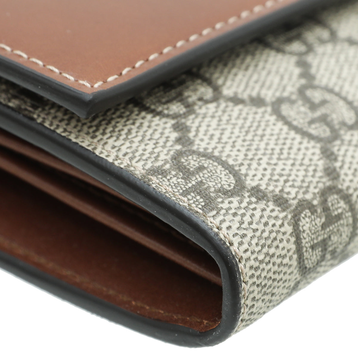 Gucci Brown GG Supreme Continental Wallet