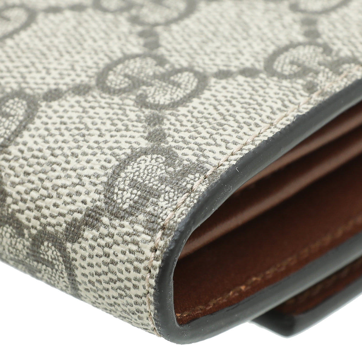 Gucci Brown GG Supreme Continental Wallet