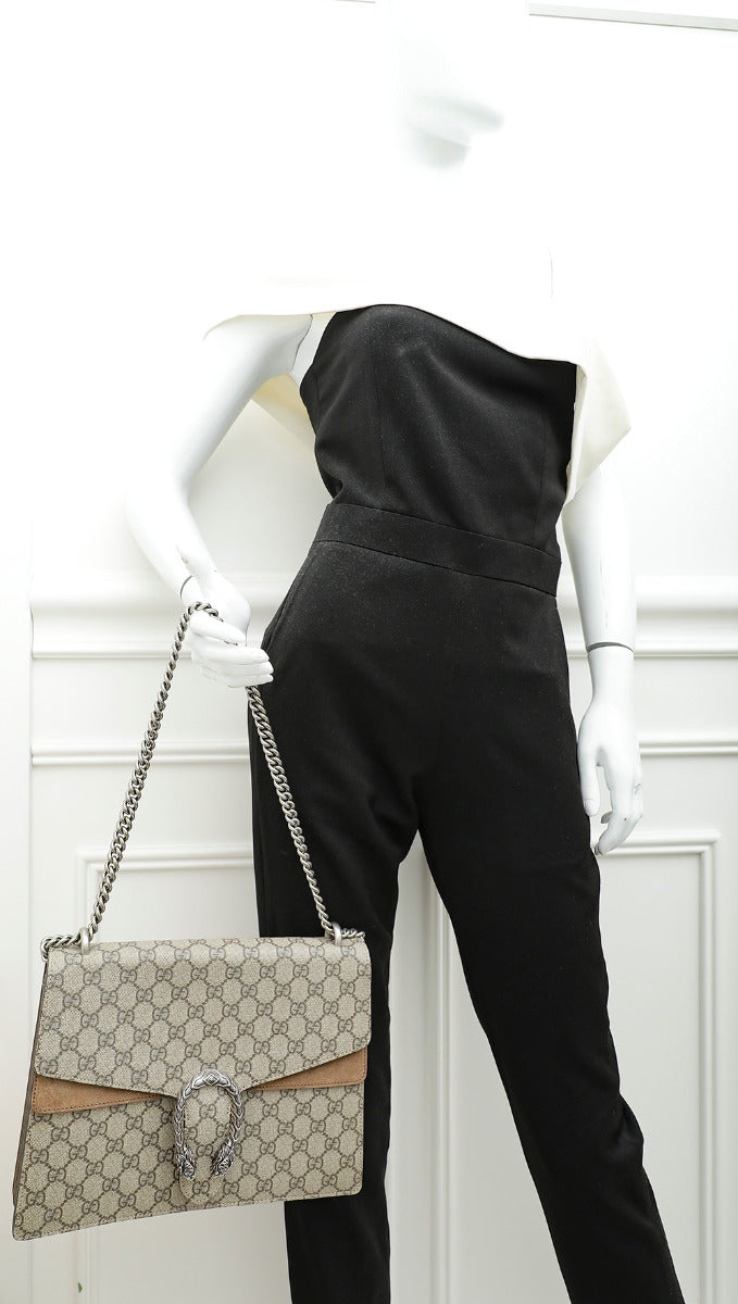Gucci Bicolor GG Supreme Dionysus Medium Bag