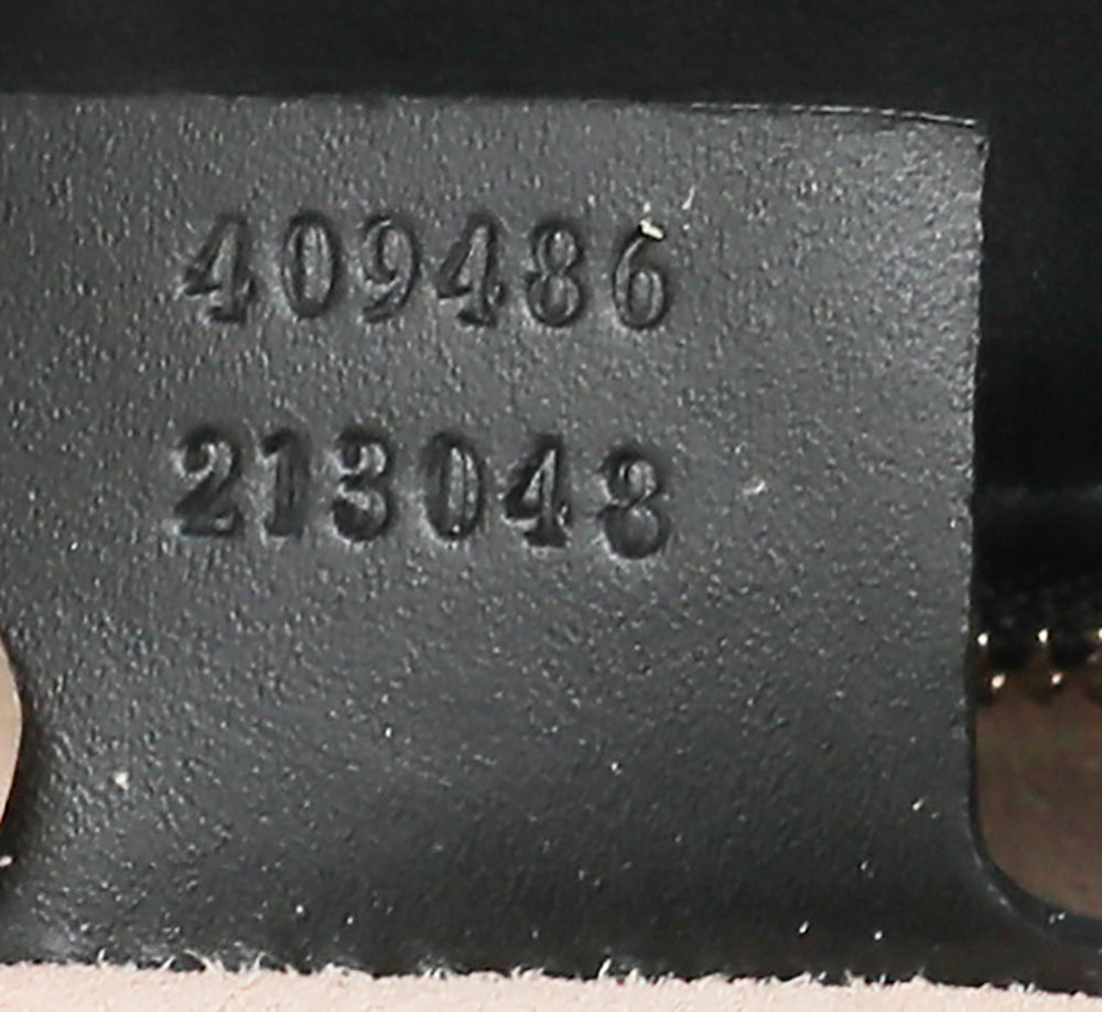 Gucci Black Guccissima Padlock Bag