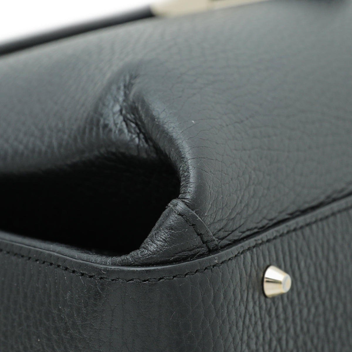 Gucci Black Interlocking G Top Handle Medium Bag