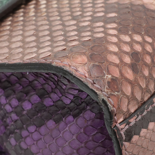 Gucci Multicolor Padlock Python Small Bag