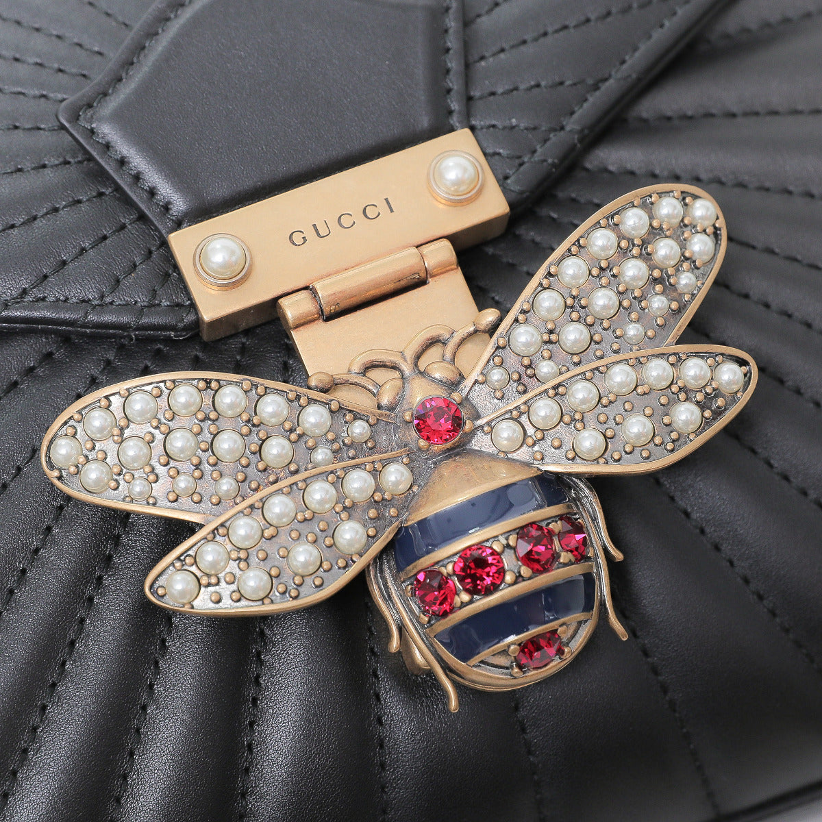 Gucci Black Queen Margaret Bamboo