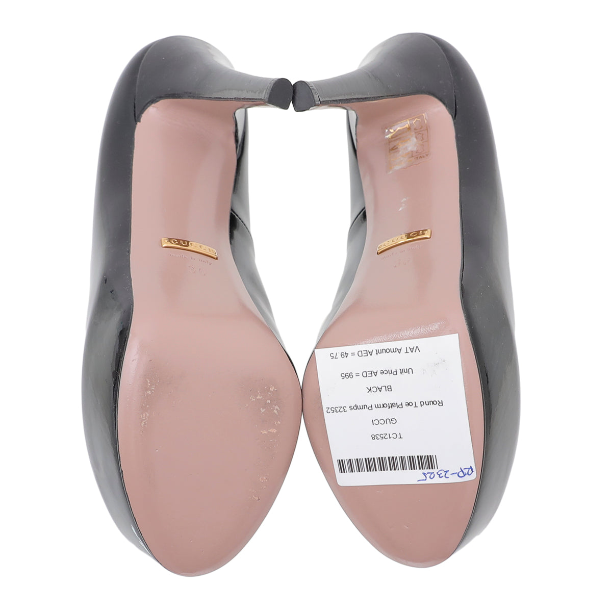 Gucci Black Round Toe Platform Pumps 36