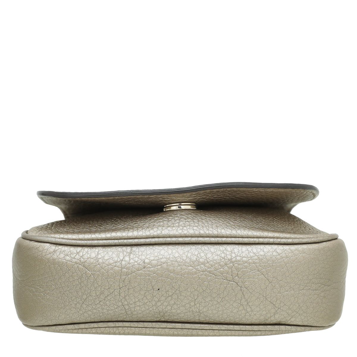 Gucci Metallic Champagne Soho Tassel Flap Chain Bag