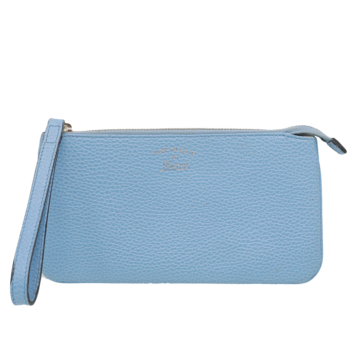 Gucci Light Blue Swing Wristlet Pouch
