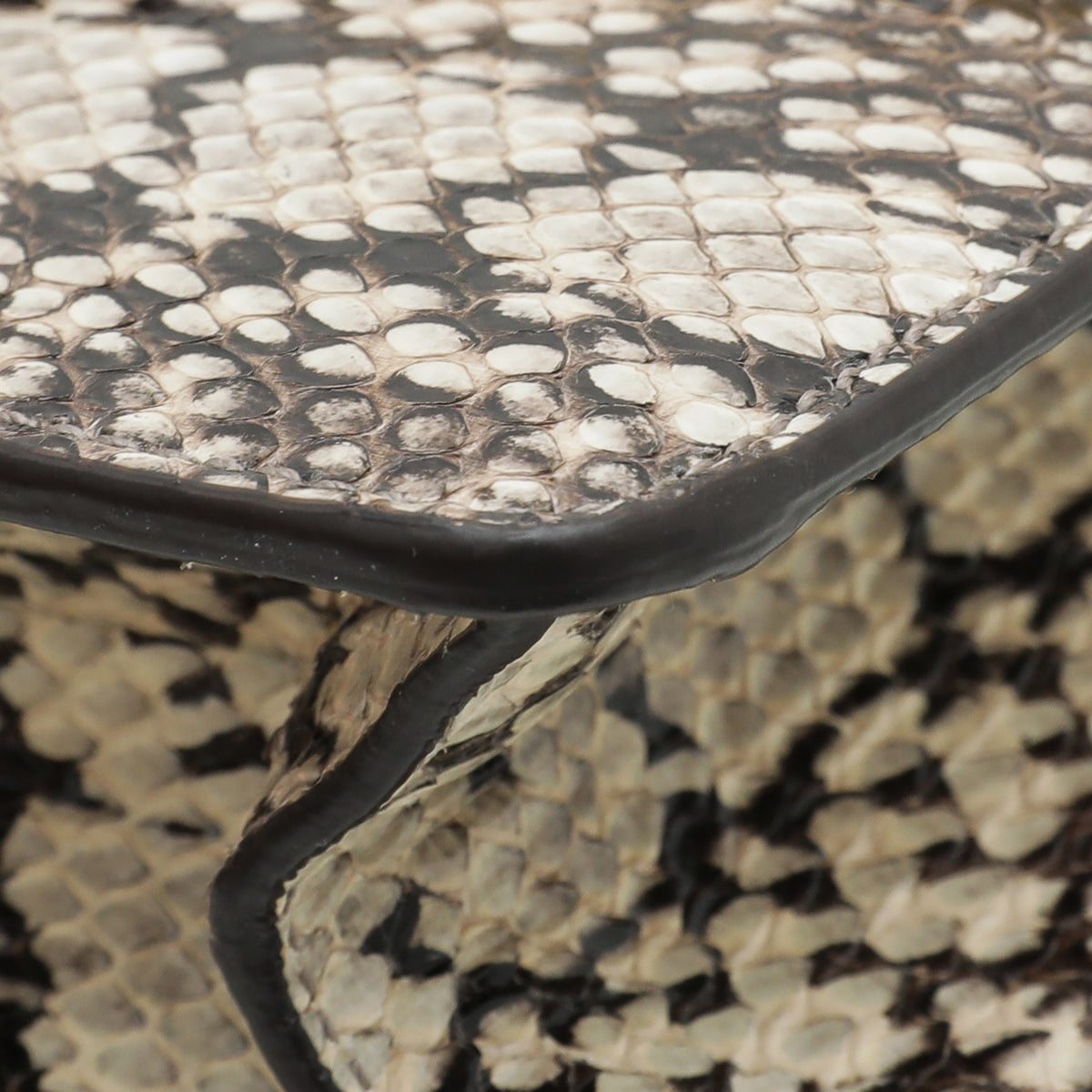 Gucci Natural Snakeskin Sylvie Mini Chain Bag