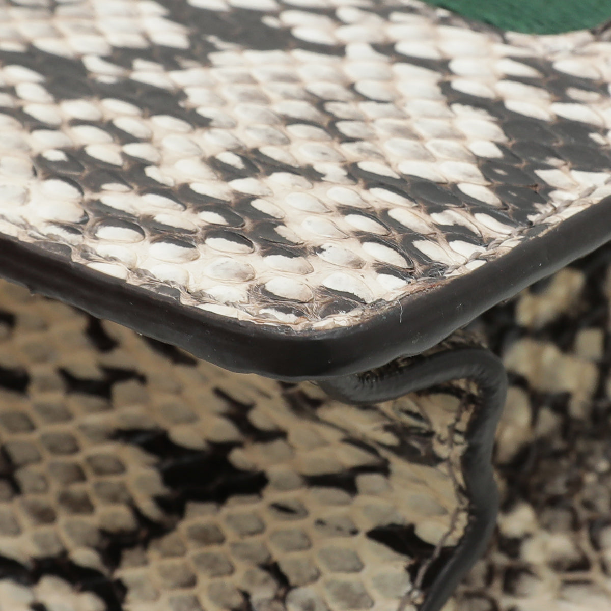Gucci Natural Snakeskin Sylvie Mini Chain Bag