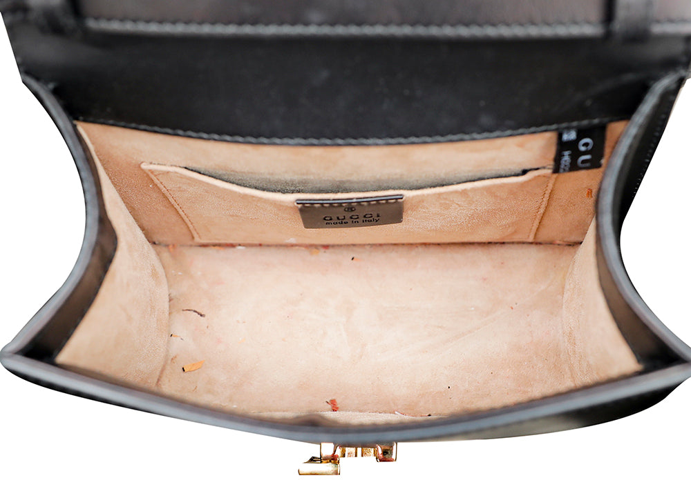 Gucci Black Sylvie Top Handle Bag