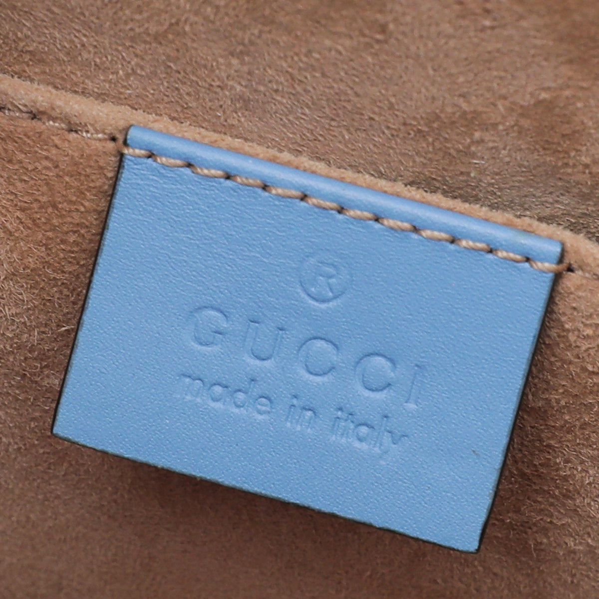 Gucci Blue Sylvie Top Handle Mini Bag