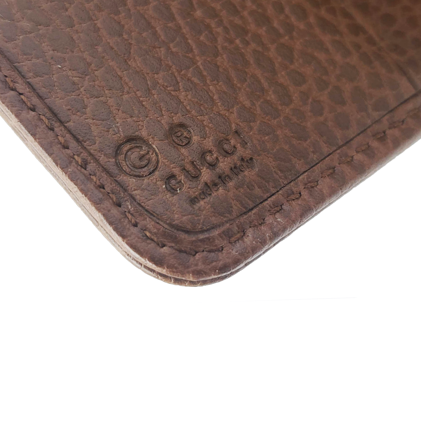 Gucci Original GG Canvas French Wallet in Beige and Tobacco