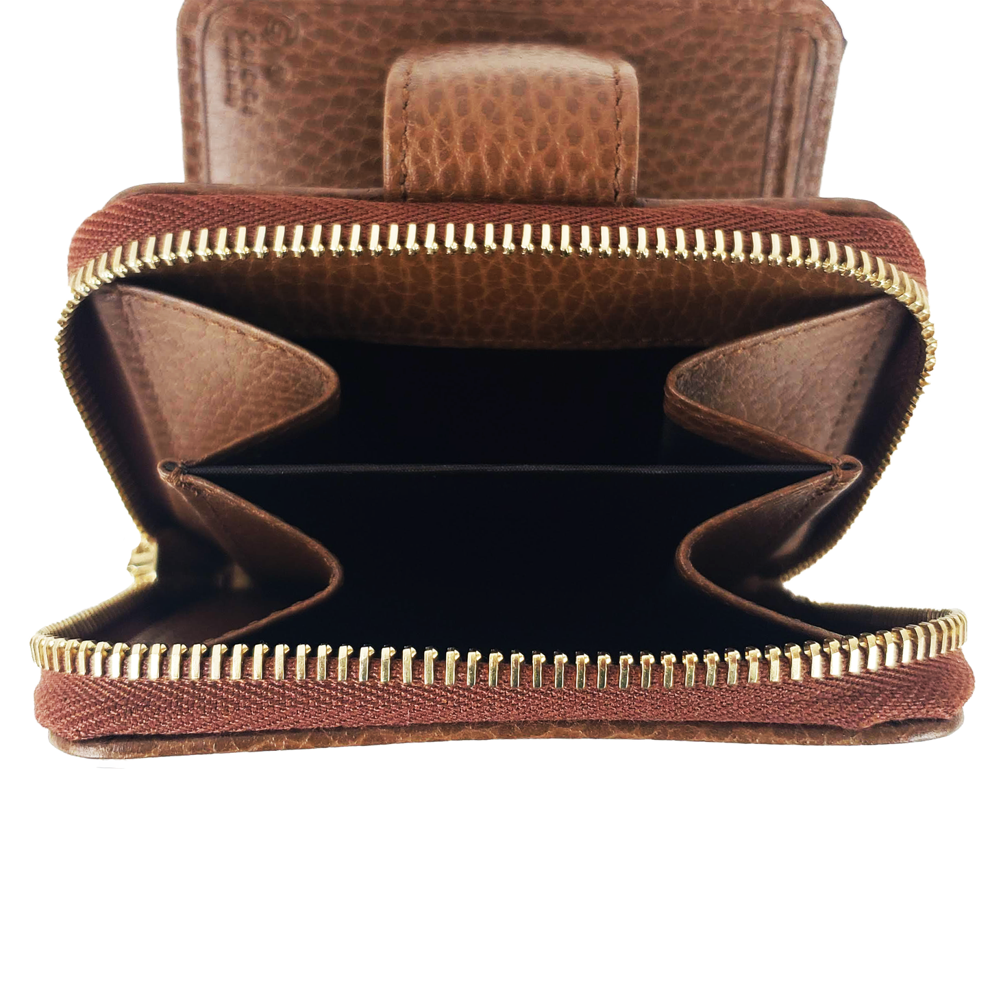 Gucci Original GG Canvas French Wallet in Beige and Tobacco