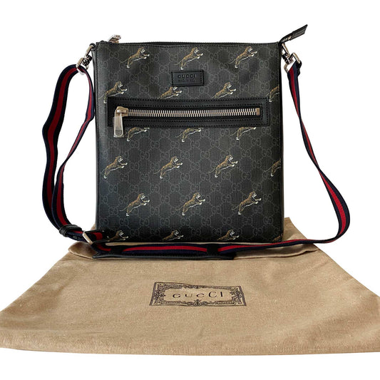 Gucci Bestiary Messenger with Tigers