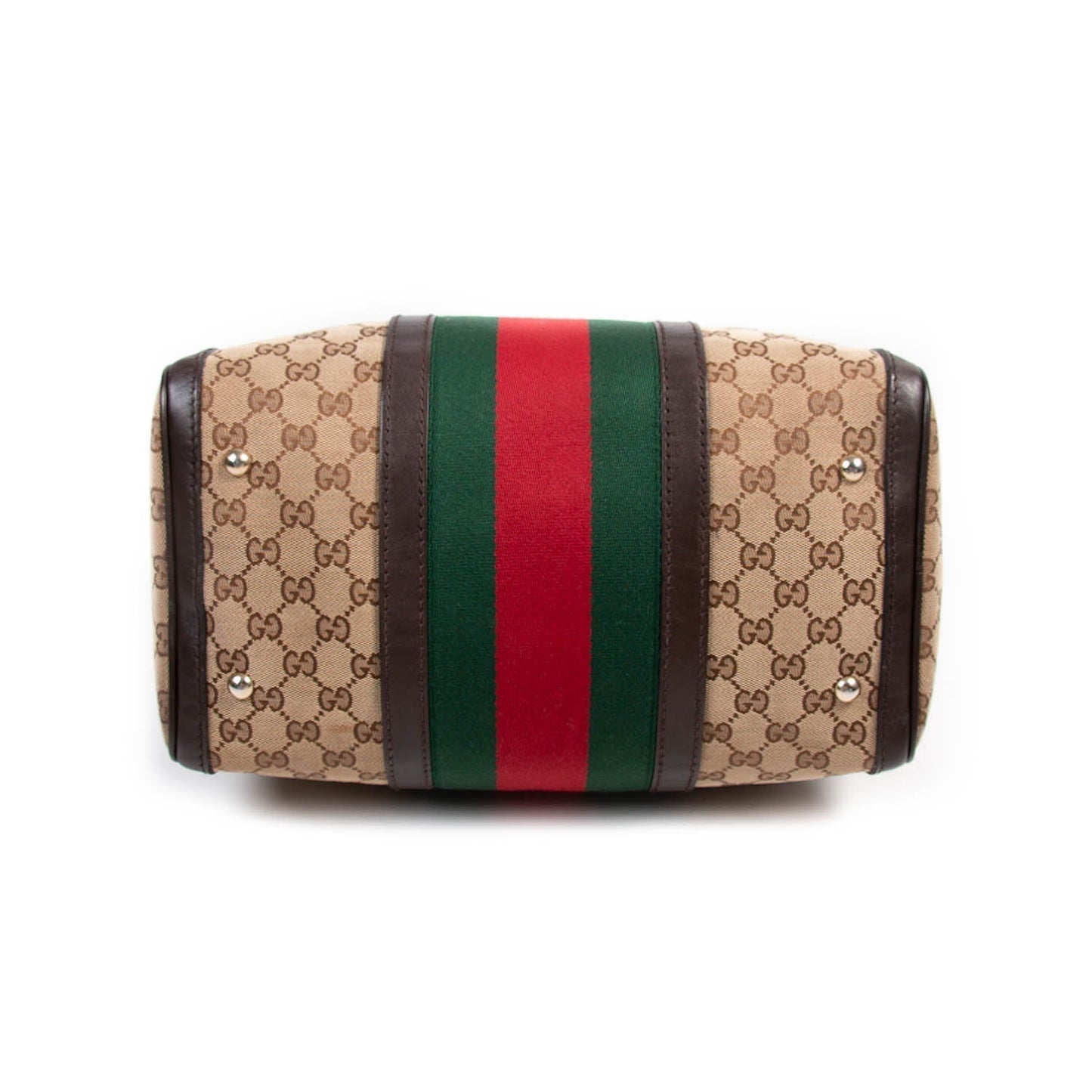 Gucci Vintage Web Boston Bag