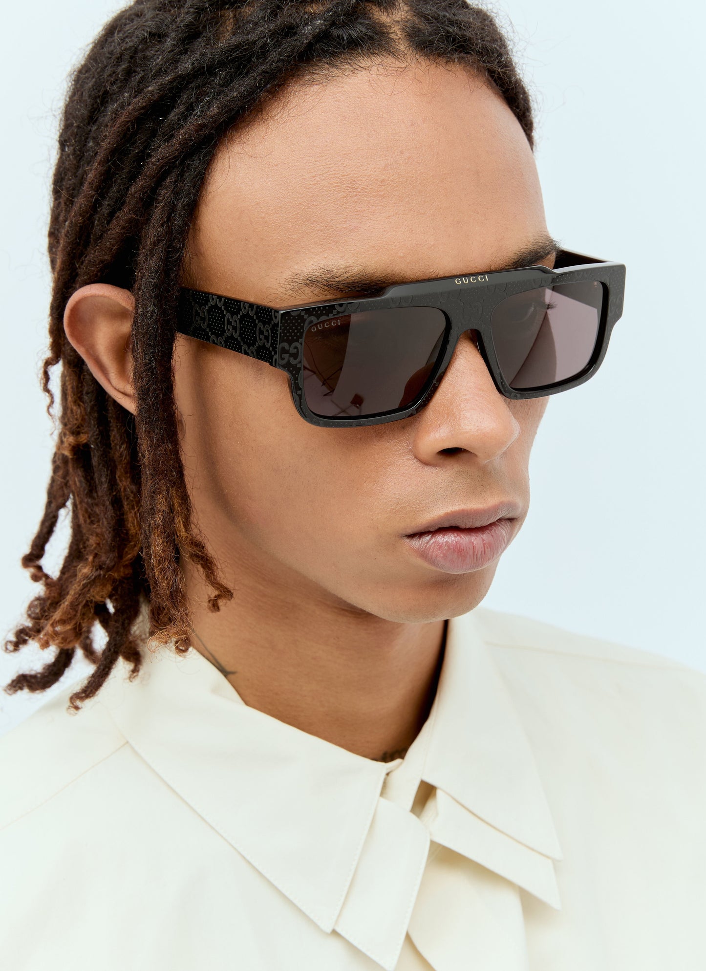 Gucci Men Square Frame Sunglasses