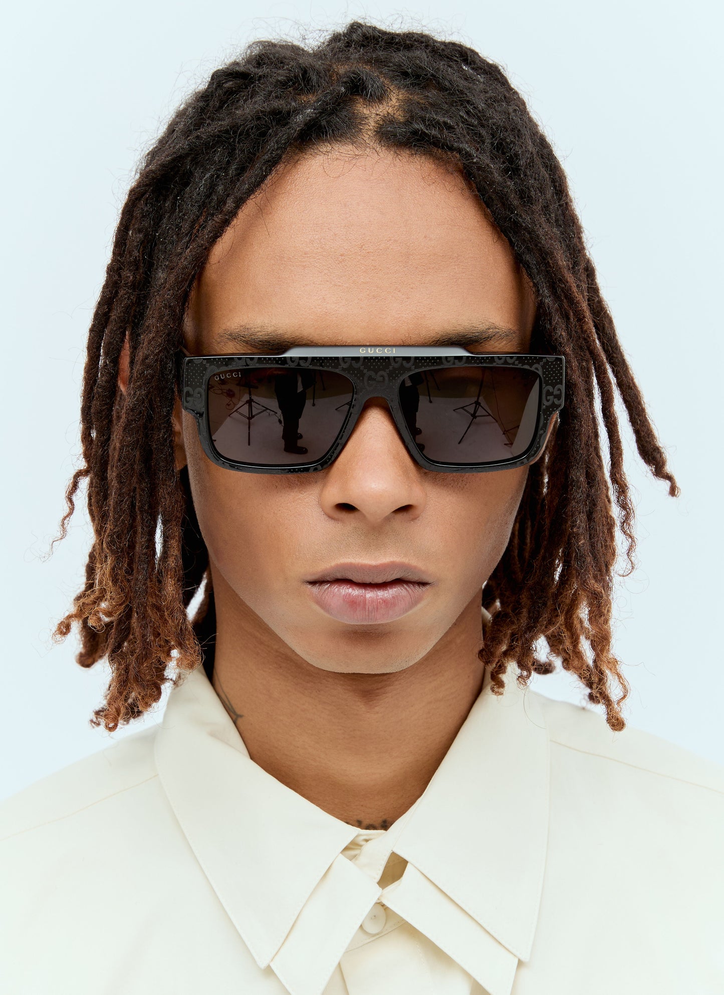 Gucci Men Square Frame Sunglasses
