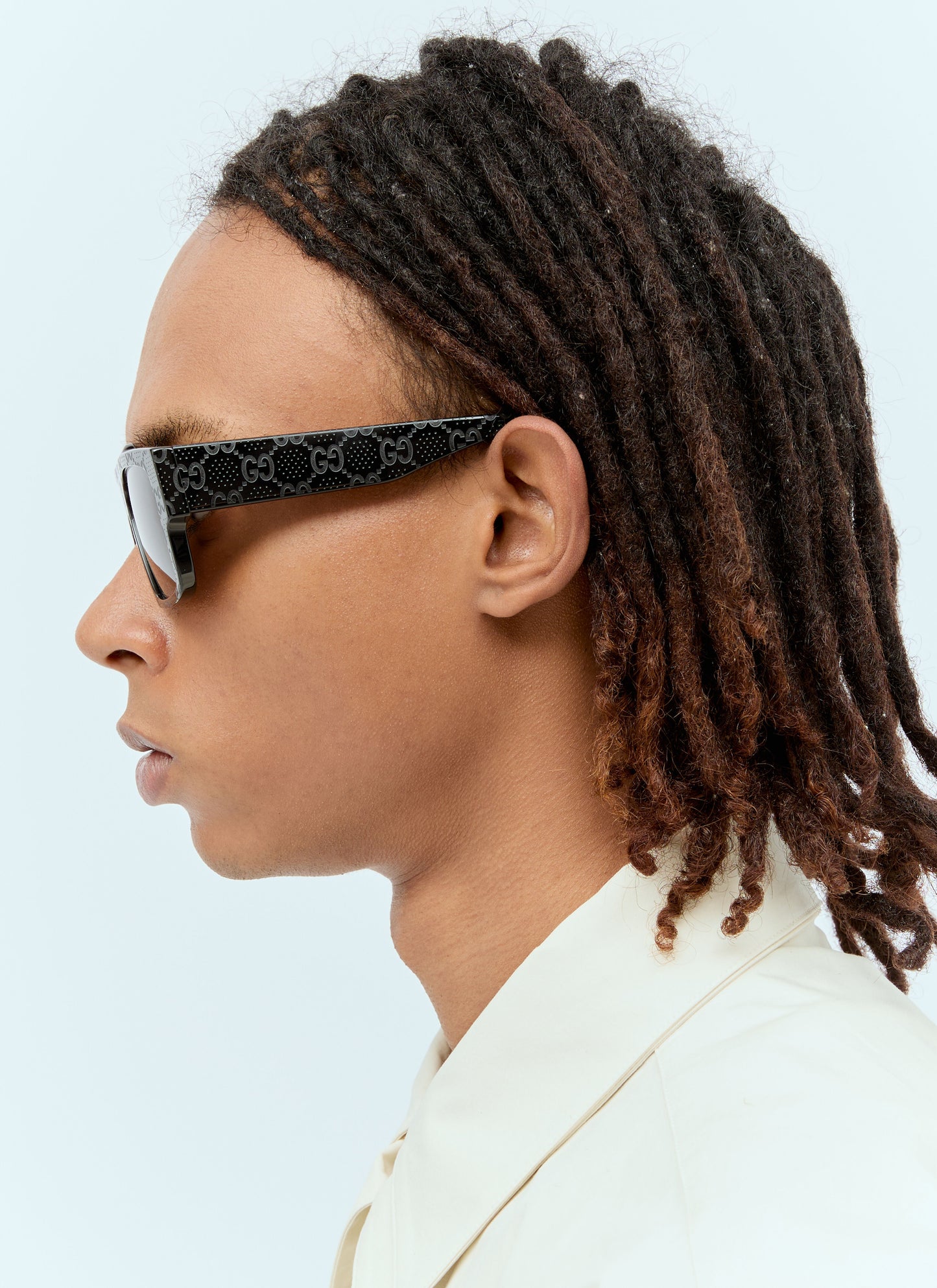 Gucci Men Square Frame Sunglasses