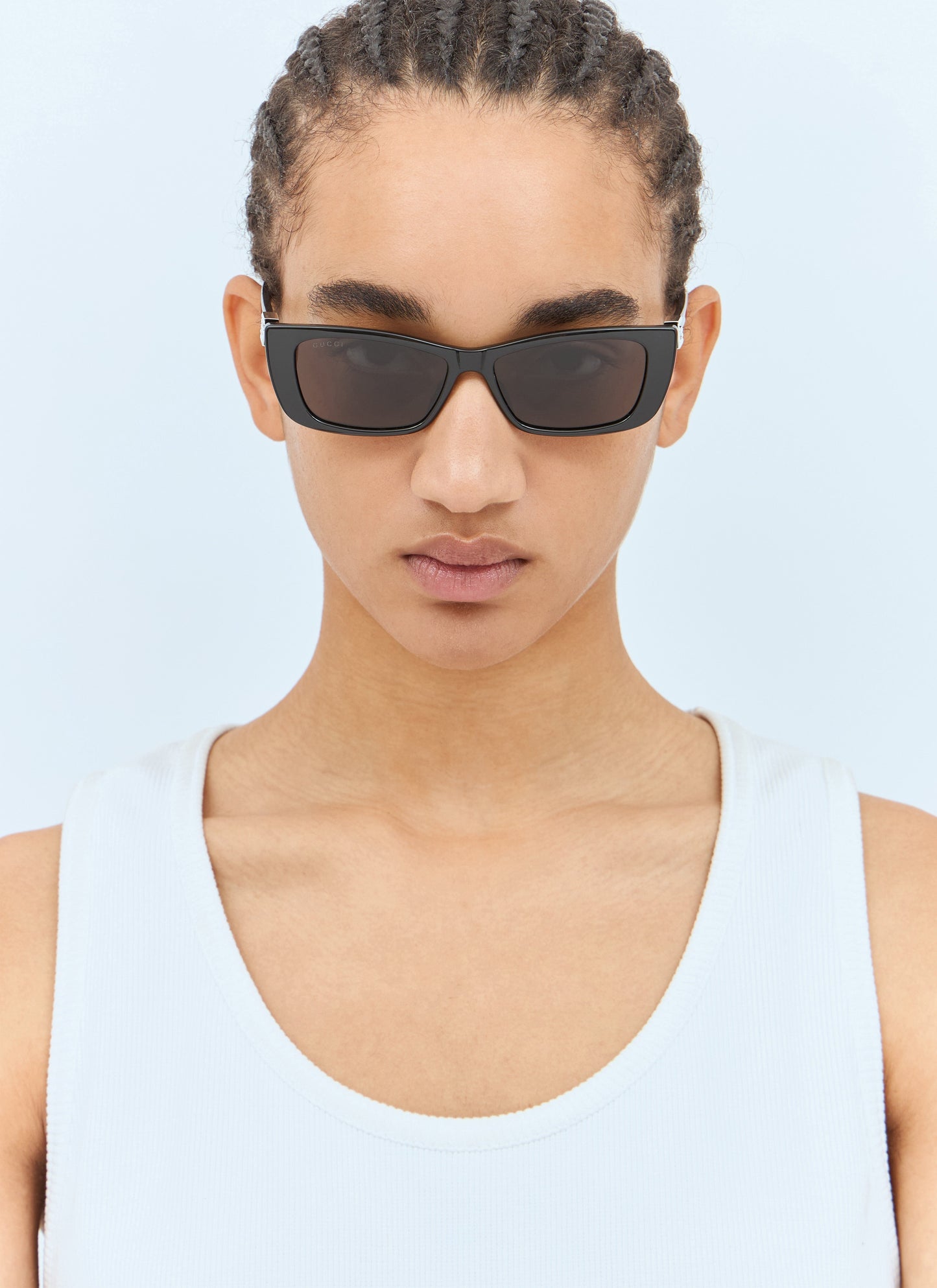 Gucci Women Crystal-Logo Sunglasses