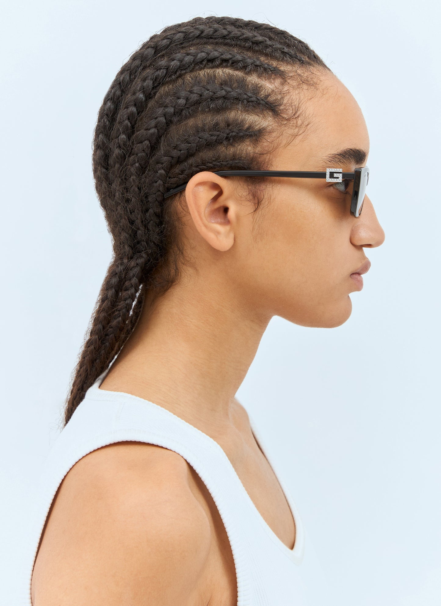 Gucci Women Crystal-Logo Sunglasses