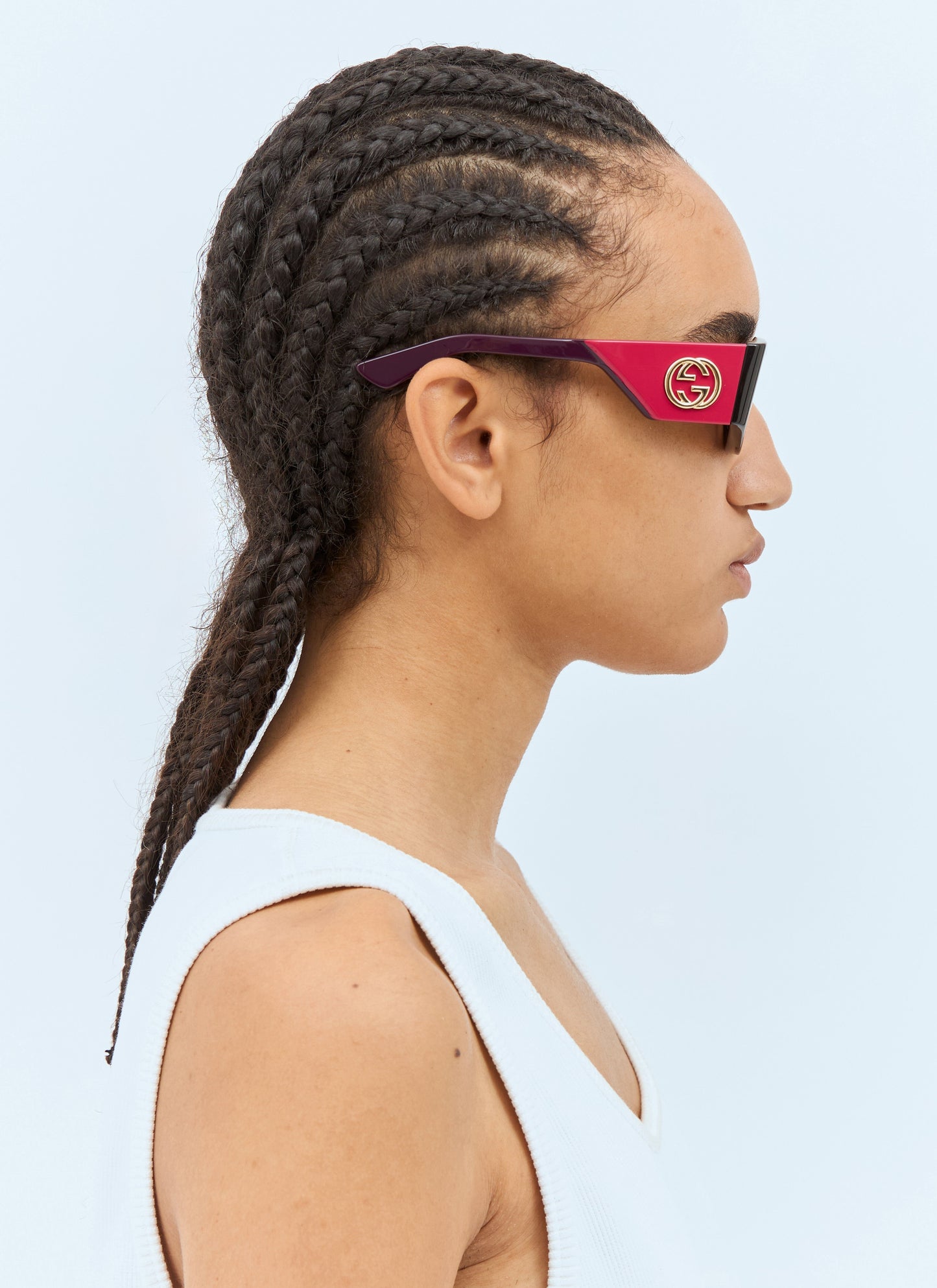 Gucci Women Rectangular Frame Sunglasses