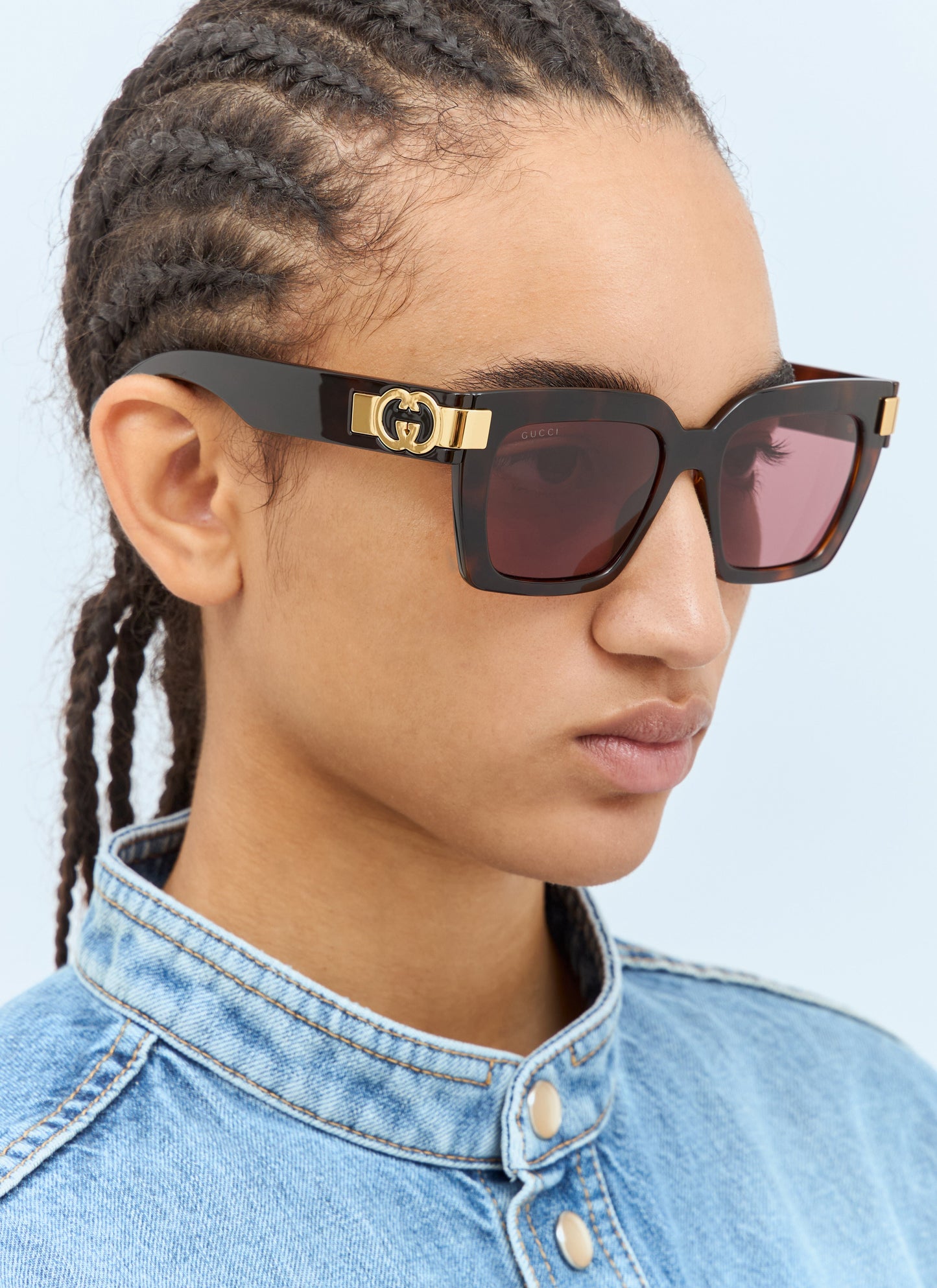 Gucci Women Cat-Eye Frame Sunglasses
