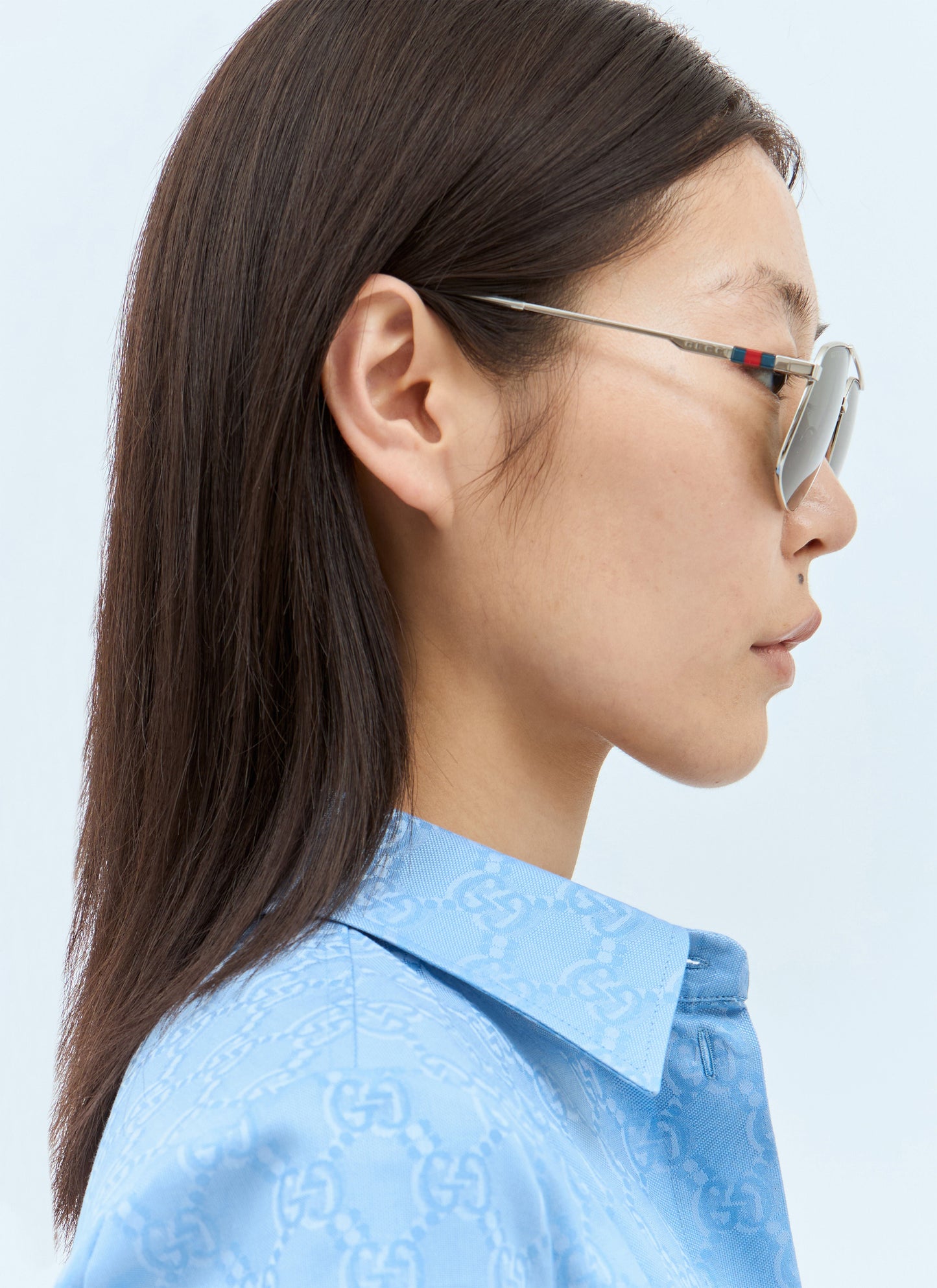Gucci Women Navigator Frame Sunglasses