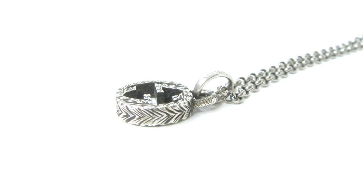GUCCI Necklace Main�FAG925 Silver Women Used