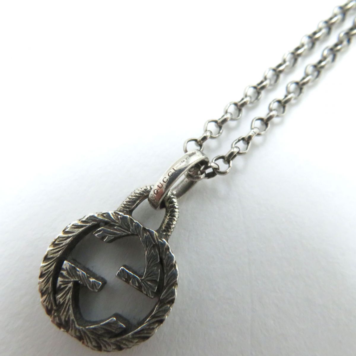 GUCCI Necklace Main�FAG925 Silver Women Used