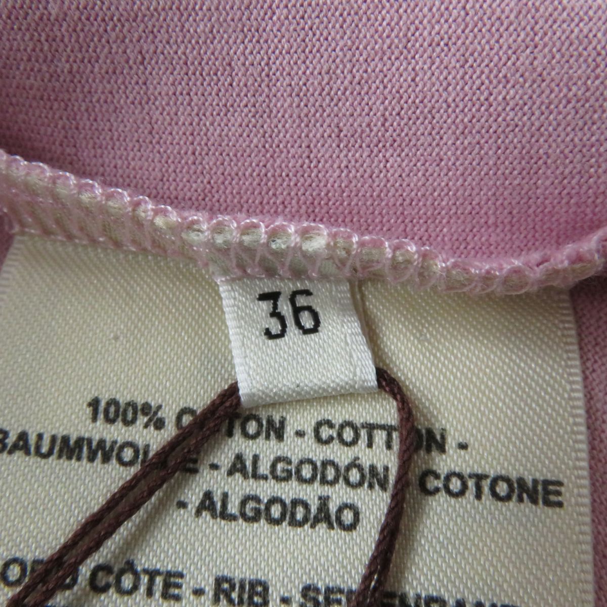 HERMES Short sleeve T-shirt cotton pink 36