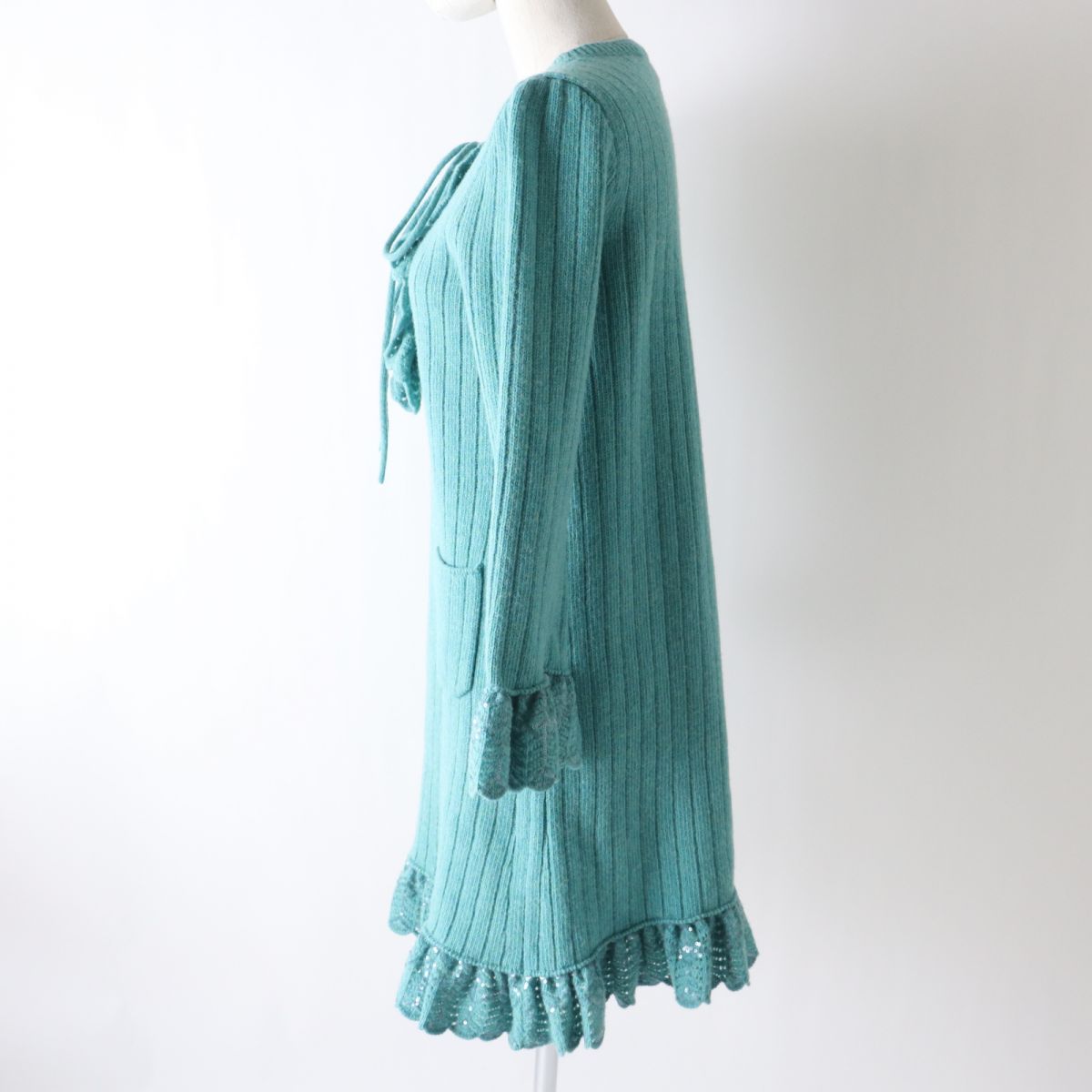 GUCCI knit Main: 100% wool, some: polyester green Women M Used