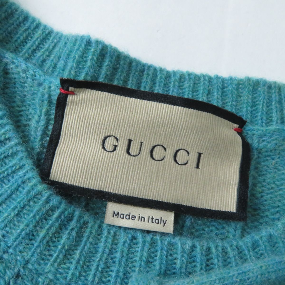 GUCCI knit Main: 100% wool, some: polyester green Women M Used