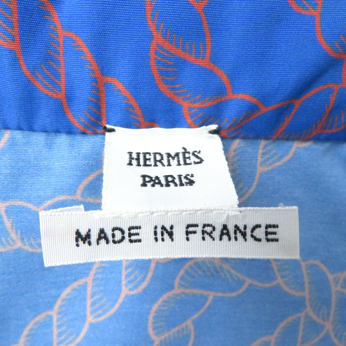 HERMES Hoodie Main: 100% nylon, part: 55% polyurethane, part: 45% polyester Blue x orange Women 34 Used