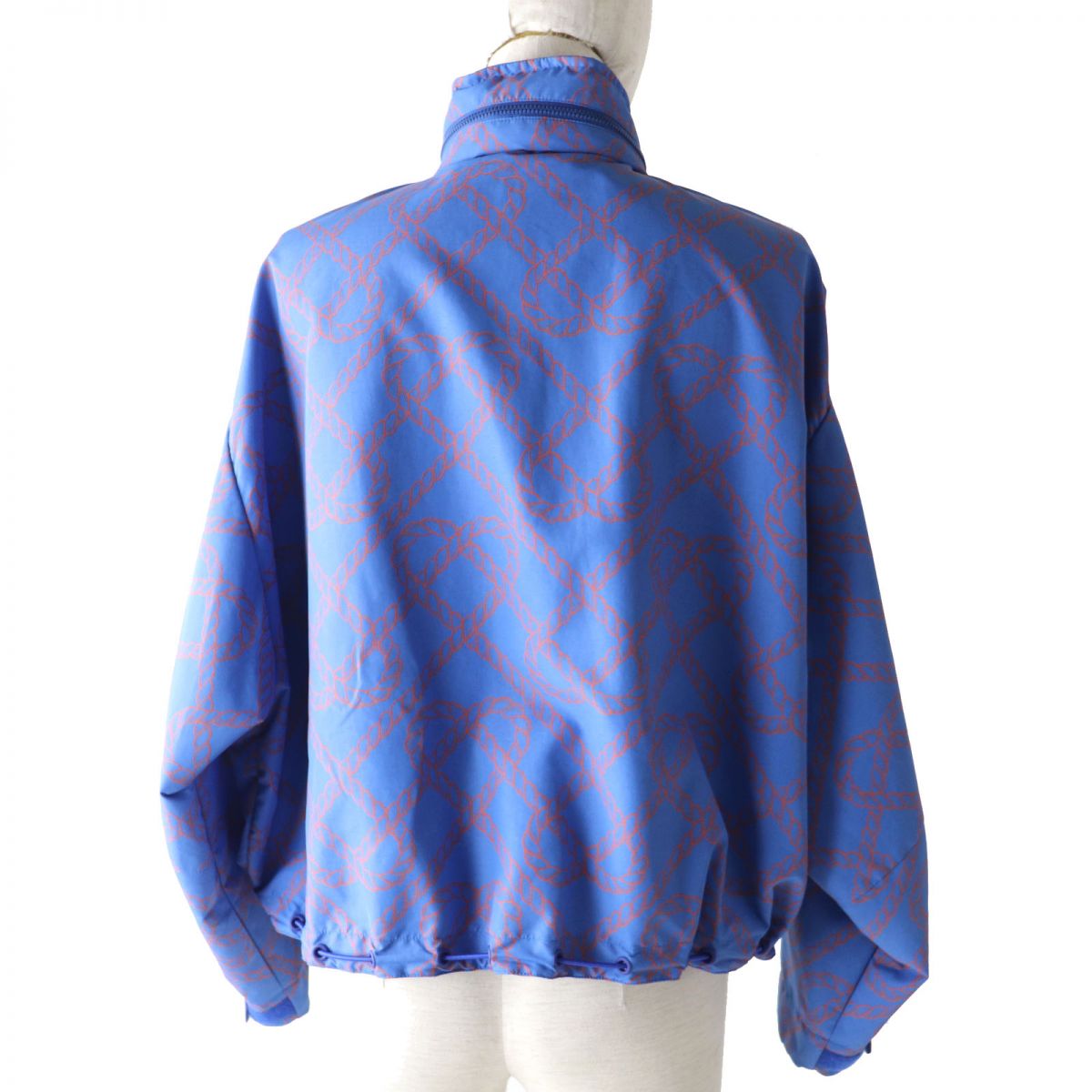 HERMES Hoodie Main: 100% nylon, part: 55% polyurethane, part: 45% polyester Blue x orange Women 34 Used