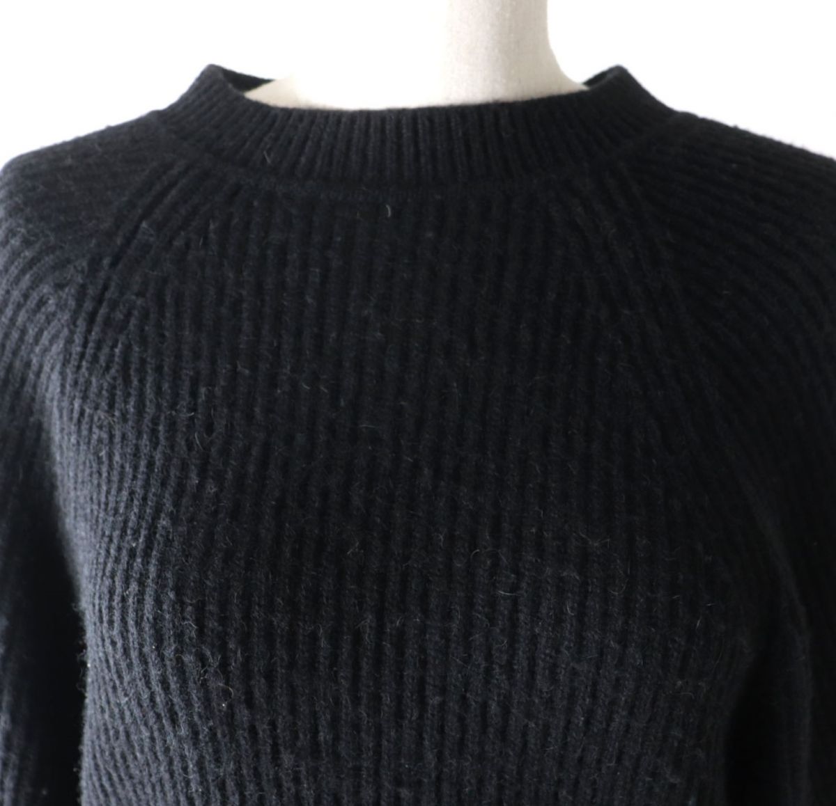 HERMES knit Main: 100% camel black Women 36 Used