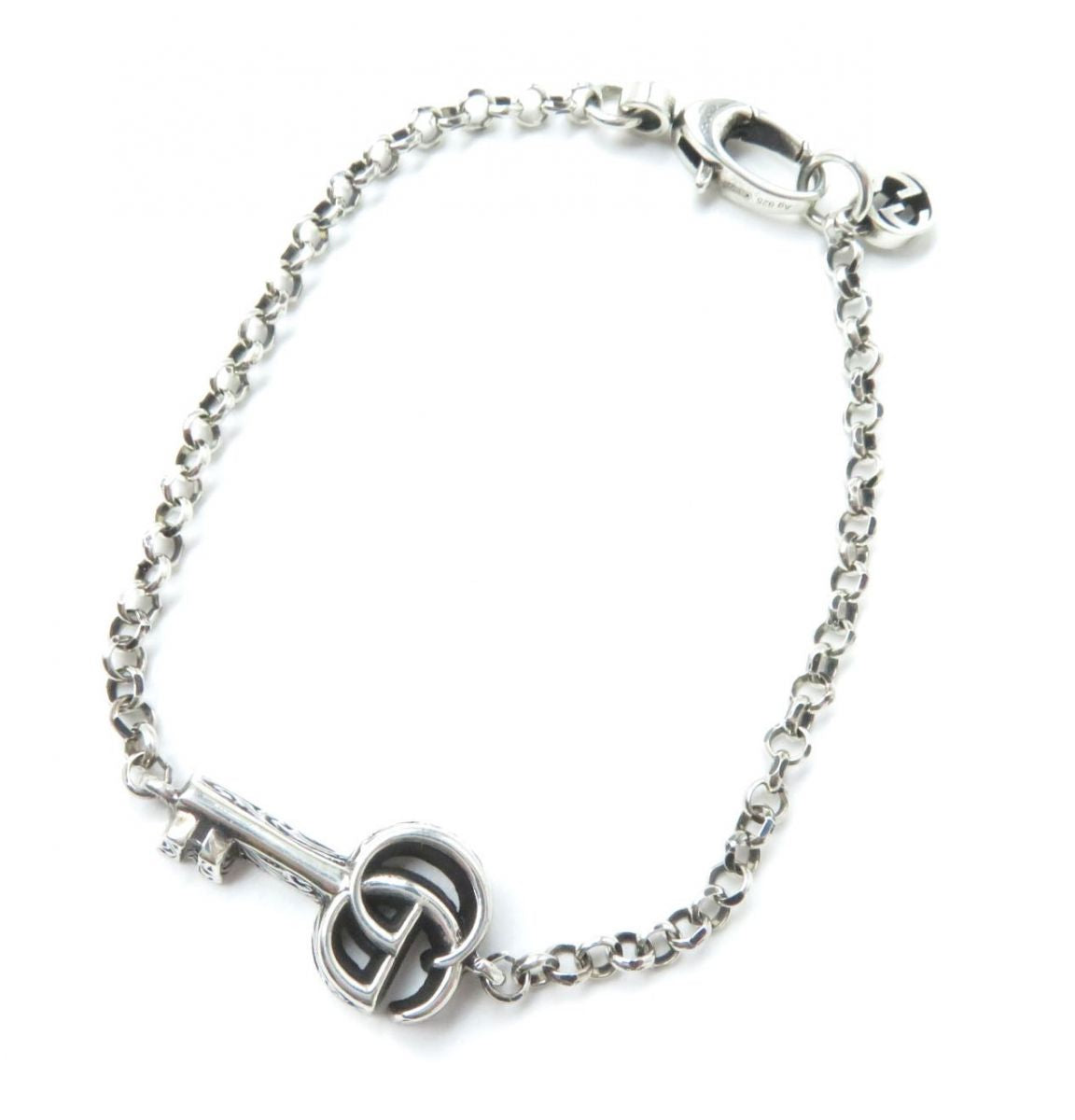 GUCCI bracelet 632207 Main�FAG925 Silver Arabesque Women 17 Used