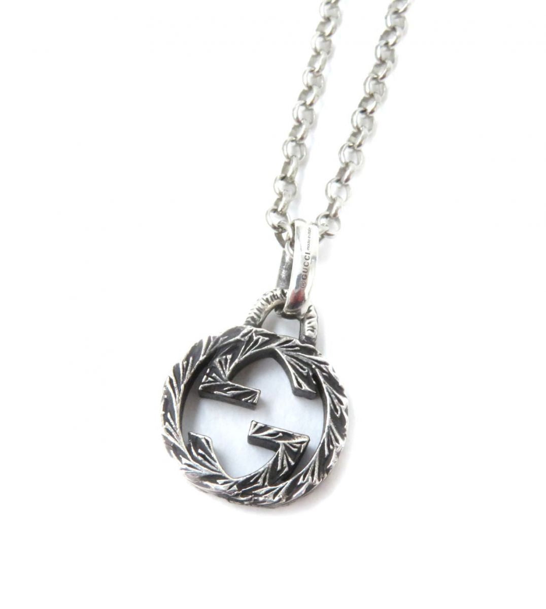 GUCCI Necklace Main�FAG925 Silver Women Used