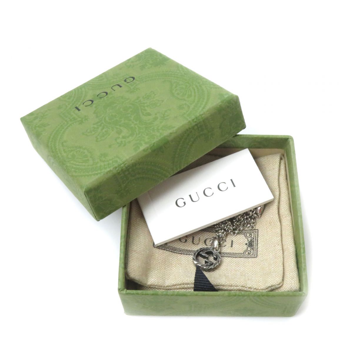 GUCCI Necklace Main�FAG925 Silver Women Used