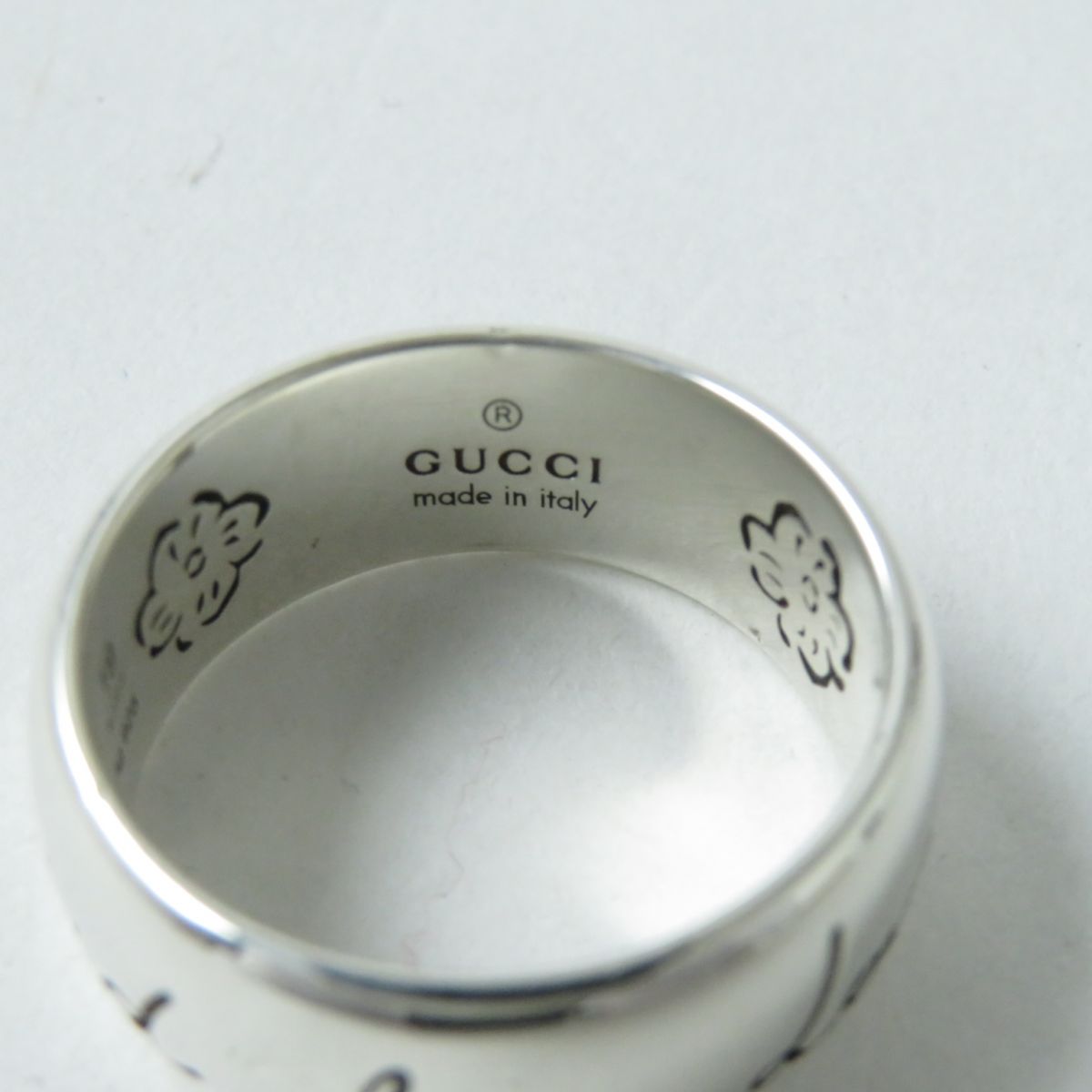 GUCCI Ring 455247-J8400-0701 Main�FAG925 Silver Blind for Love Women 19 Used