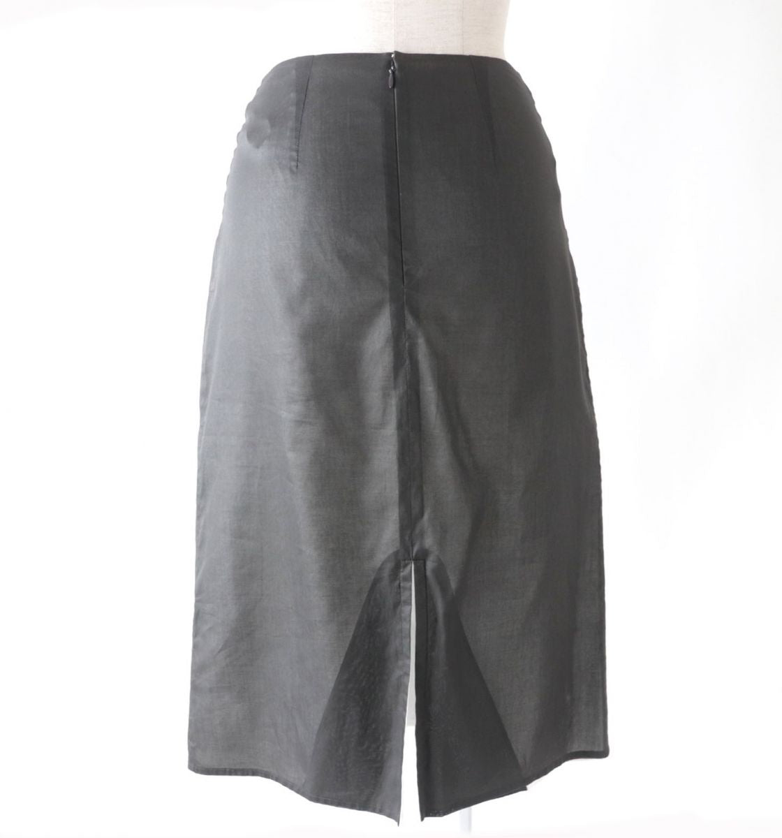HERMES skirt Outer: 100% cotton, Lining: 100% cotton Gray type Women 34 Used