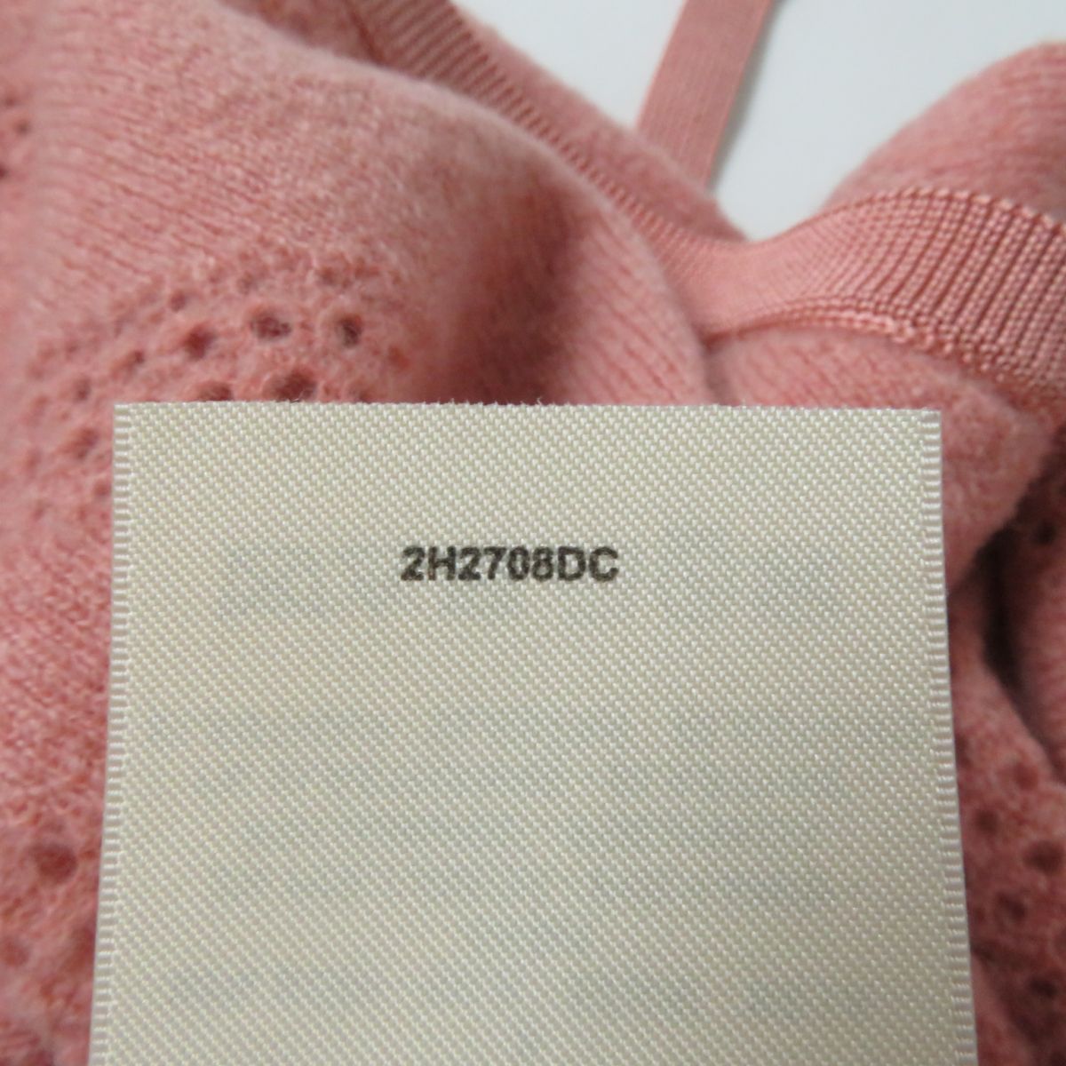 HERMES cardigan Main: 63% wool, Main: 27% nylon, Main: 10% cashmere, Part: 96% silk, Part: 3% nylon Coral pink Women 36 Used